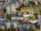 Aerial Vilnius city view from television tower