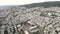 Aerial viw of the Thessaloniki city  in the eastern region, Greece, sideways movement by drone