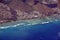 Aerial of Wailupe Peninsula along Kalanianaole Hwy on the south