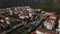 Aerial: Water Park in Marmaris resort town in Turkey