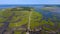 Aerial at Wellfleet, Cape Cod Showing Lieutenant\\\'s Island and Bridge