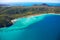 Aerial of Whitehaven Beach