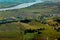 Aerial wiev Fronsac Vineyard landscape, Vineyard south west of France