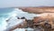 Aerial from the wild east coast on Aruba island