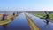 Aerial from windmills at Kinderdijk in the Netherlands