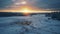 Aerial Winter Landscape In Rural Finland: Vray Tracing, Golden Light, 32k Uhd