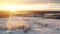 Aerial Winter Sunbeams: Stunning Rural Landscape Photography In 32k Uhd