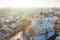 Aerial winter view of the Cathedral of the Theotokos in Vilnius, the main Orthodox Christian church of Lithuania