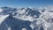 Aerial Winter view of Pirin Mountain near Dzhangal Peak, Bulgaria