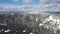 Aerial winter view of Rhodope Mountains around resort of Pamporovo, Bulgaria