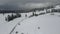 Aerial winter view of Rila mountain near Belmeken Dam, Bulgaria