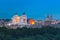 Aerial wonderful view of Rome at night, Italy