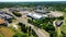 Aerial zoom of the Brantford Casino, Ontario, Canada 4K