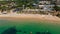 Aerials of Praia da Balaia and Santa Eulalia Portugal, Algarve Albufeira