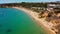 Aerials of Praia da Balaia and Santa Eulalia Portugal, Algarve Albufeira