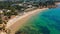 Aerials of Praia da Balaia and Santa Eulalia Portugal, Algarve Albufeira