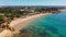 Aerials of Praia da Balaia and Santa Eulalia Portugal, Algarve Albufeira