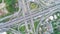 Aeriel view highway road intersection for transportation or traffic background