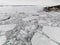 Aeriel view of the huge icebergs in Greenland