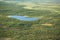 Aeriel view to Kiruna wilderness