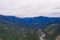 Aeril image of the Cascades Mountain Range Washington USA