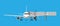 Aero bridge or jetway with aircraft