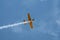 Aerobatic airplane flying