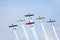 Aerobatic airplanes at airshow