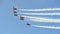 Aerobatic flying display by Republic of Singapore Air Force (RSAF) Black Knights at Singapore Airshow