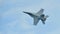 Aerobatic flying display by Royal Australian Air Force (RAAF) F-18 Hornet at Singapore Airshow