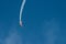 Aerobatic plane display during airshow