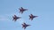 Aerobatics performed by aviation group of Military-air forces of Russia `Strizhi`.