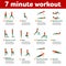 Aerobic icons. 7 minute workout
