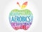 Aerobics apple word cloud