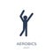 aerobics icon. Trendy flat vector aerobics icon on white background from sport collection