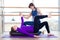 Aerobics Pilates personal trainer helping women