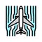 aerodynamics aeronautical engineer color icon vector illustration