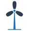 Aerogenerator, whirligig Vector Icon can be easily modified or edit