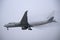 AeroLogic Boeing 777f Cutting Through The Fog On Final Approach