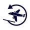 Aeroplan, airplane, down, downstream, airline, world, airplane icon