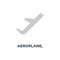 aeroplane, airplane, travel icon. airline flight concept symbol