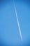 Aeroplane with condensation trail