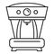 Aeropress coffee machine icon, outline style