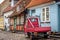 Aeroskobing, Denmark - Quaint Street view with Old, Traditional Houses