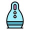 Aerosol air freshener icon color outline vector