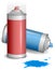 Aerosol paint spray.