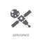 aerospace icon. Trendy aerospace logo concept on white background from Astronomy collection