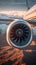 Aerospace power Close up of a passenger aircrafts powerful engine