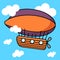 Aerostat baby illustration