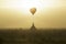 Aerostatic balloon in Bagan temples